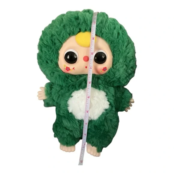 Baby Three 400% Green Dinosaur plush pendant - Picture 6 of 9